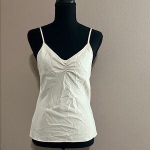 Express Cream Spaghetti Strap Cami Top